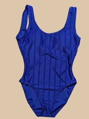 Catalina Scoop-Back One-Piece Swimsuit in Royal Blue